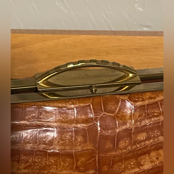 Vintage croc leather purse - Picture 3 of 5